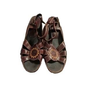 pikolinos women's Brown Sandals Sz. 40 Leather